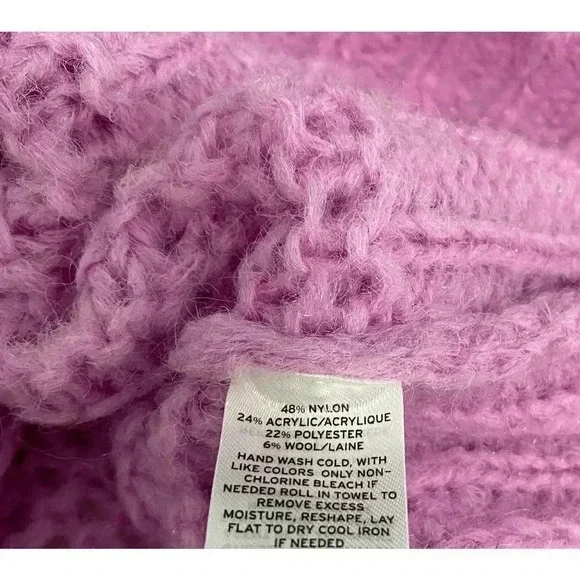 Chelsea 28 opened knit purple sweater - Picture 5 of 5